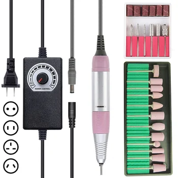 

35000 RPM Electric Nail Drill Machine Kit Manicure Machine Pen Pedicure Strong Nail Drill File Portable Nail Art Tool Nail Set