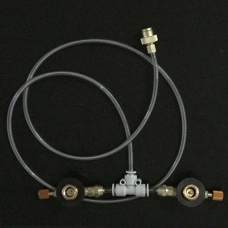 2 газовых бака до 1 горелки адаптер кемпинг открытый Заправка газа плиточный клапан Соединительная муфта Трубчатый Адаптер русская кухонная утварь