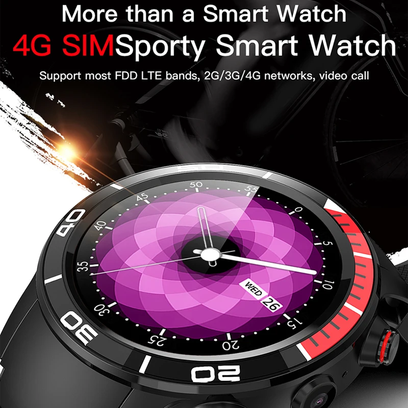 ESEED H8 4G gps wifi умные часы мужские IP68 Водонепроницаемая камера 5 Мп 16 Гб/ПЗУ поддержка Nano SIM монитор сердечного ритма для android ios