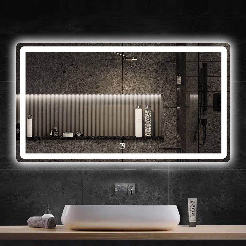 50x70cm Rectangle Led Bathroom Mirror Light Bluetooth Smart Backlit
