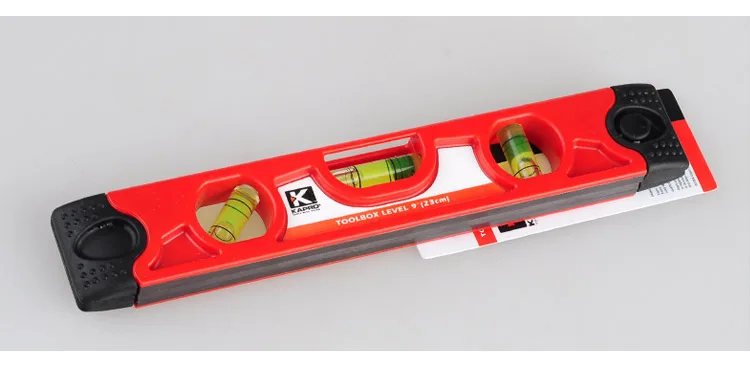 KAPRO Magnetic Spirit Level Ruler Mini Portable Torpedo Water Level Indicator Triple Bubble Measurement Tool Triple Bubble 23cm (4)