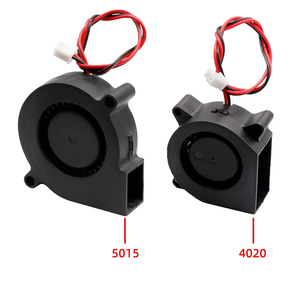 5015/4010/4020/3010 12v/24v 3D Printer Cooling Fan 2Pin Turbo Fan 3D Printer Parts