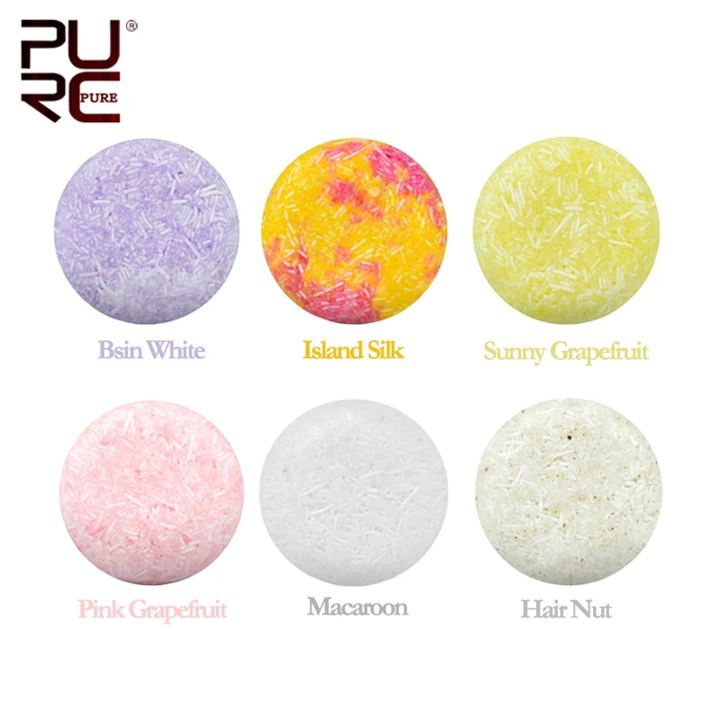 

PURC New Arrivals Organic Natural Shampoo Bar Handmade Cold Processed Dry Shampoo Soap Soild Shampoo Bar Portable Hair Care Bar