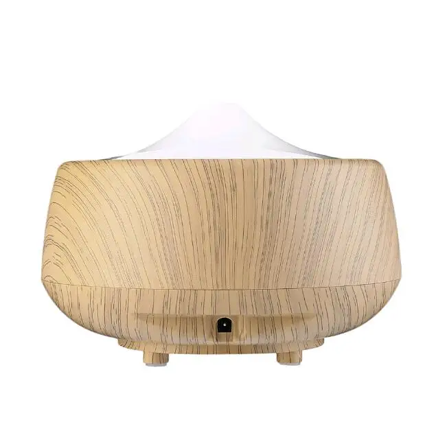 light wood grain Домашний увлажнитель воздуха Арома Diff ИСПОЛЬЗОВАНИЕ r для домашнего использования ароматерапия машина круглый увлажнитель воздуха с светодиодный светильник с европейской вилкой 101 - Цвет: light wood grain