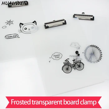 

Folder board clip A4 transparent splint stationery student writing pad writing board book splint cute hipster drawing board