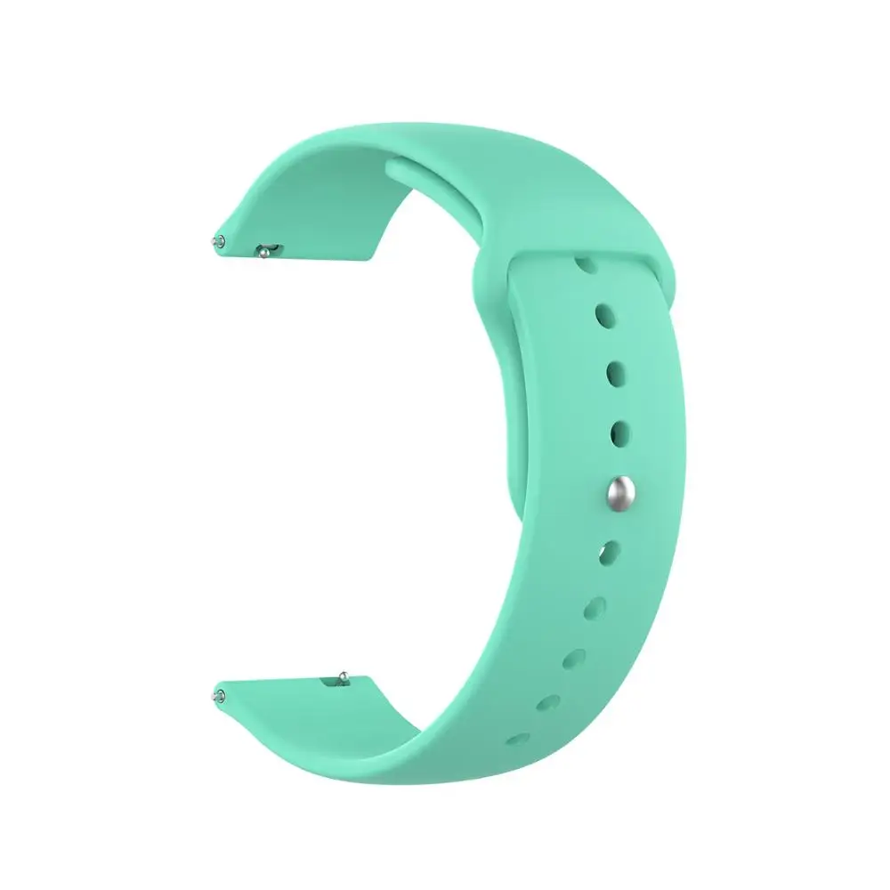 Light Green FIFATA 20/22 мм замена мягкий силиконовый ремешок для наручных часов для Huami Amazfit Stratos 3 Смарт-часы браслет для Huami Amazfit GTS - Цвет: Light Green