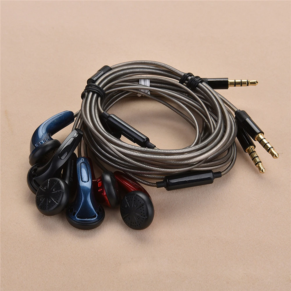 

In-ear Earphones MX500 HiFi Heavy Bass Flat Head Earphone Earbuds with Mic