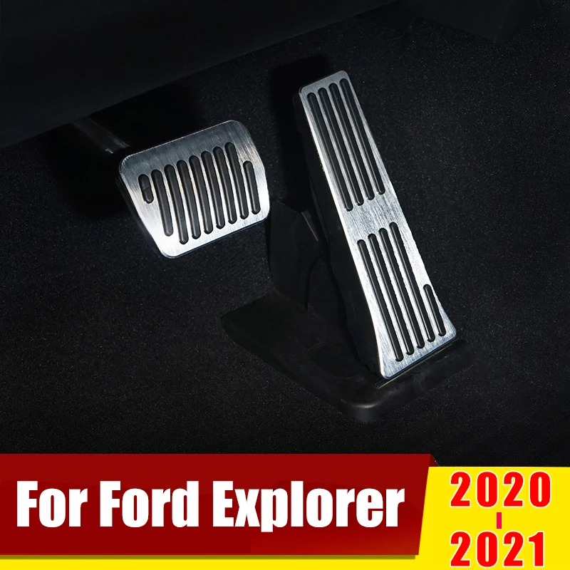 Накладки на педали тормоза и сцепления для Ford Explorer 5 2013-2019 2020 2021 из алюминиевого