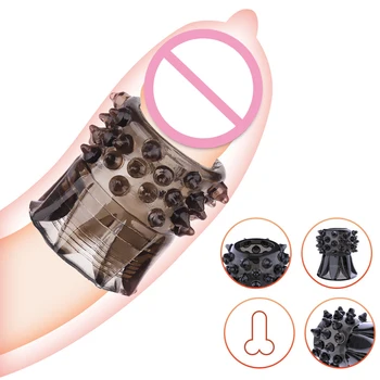 Big Granule Cock Ring Penis Glans Sleeve Prostate Massage Foreskin Ring Male Masturbation Sex Toy For Men Chastity Intimate Good 5