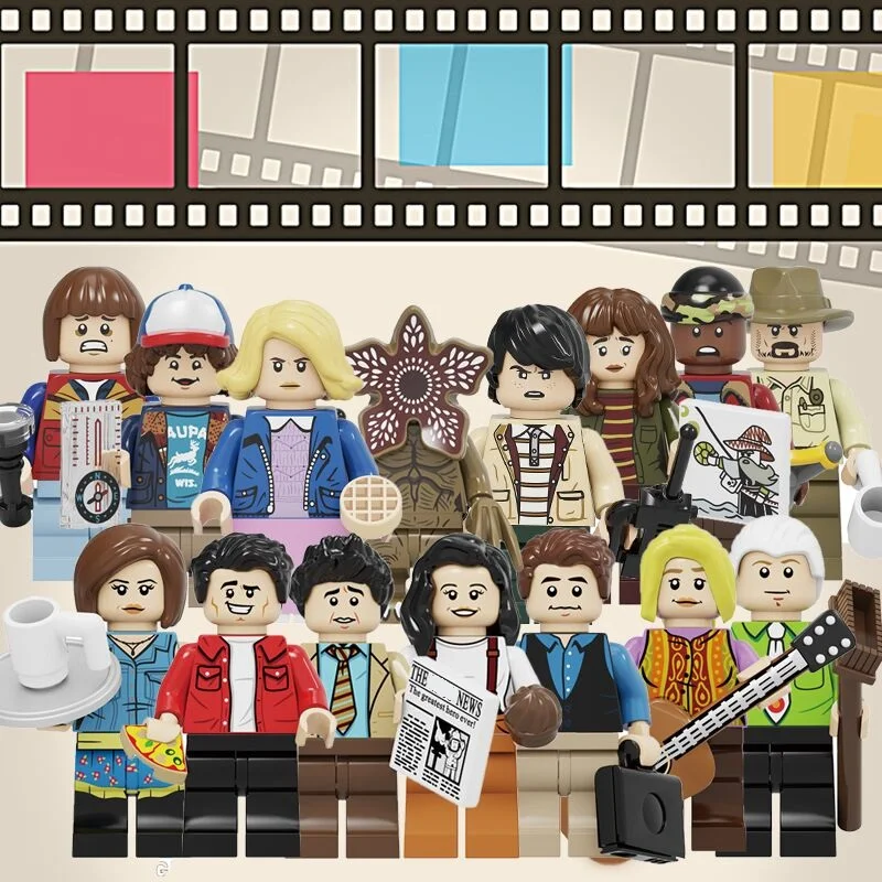 

Set Sale Building Blocks Stranger Things Comedy TV Chandler Bing Joey Tribbiani Figures For Children Collection Toys CY1002