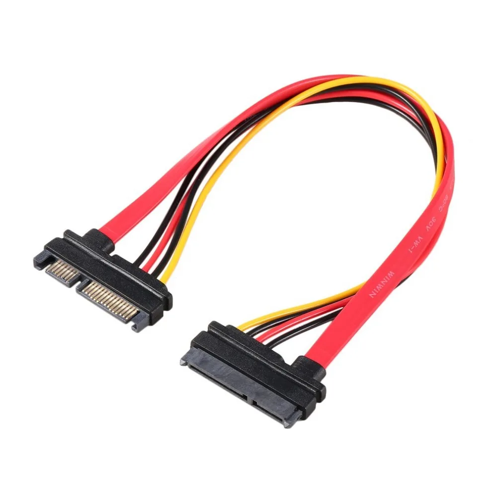 

7+15 Pin Serial SATA Data power combo extension Cable 1pc Serial Power Adapter Cable Hot Selling TA SATA To HDD Cable