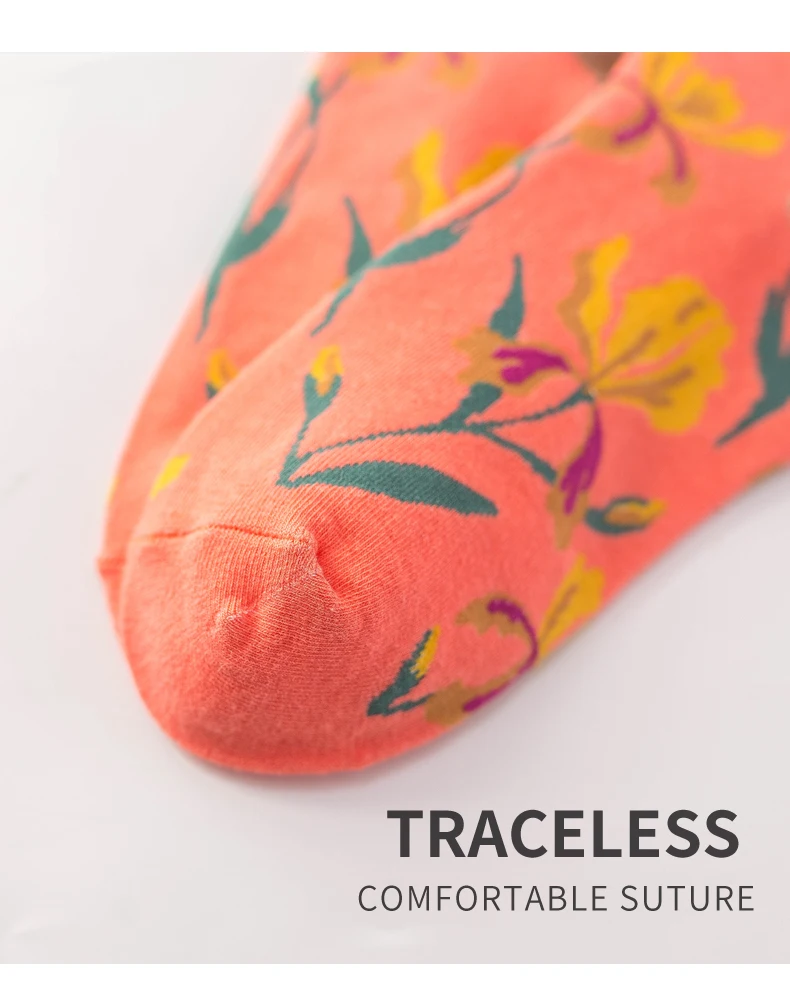 Модные каваи Харадзюку счастливые длинные носки для мужчин и женщин Климт живопись Красочные качество забавная уличная сумасшедшая новинка носки