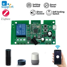 DC 12V 24V Zigbee 3.0 Smart Switch Relay Module Tuya Home Control Bridge Automation Module eWelink WiFi Smart Switch 433 RF