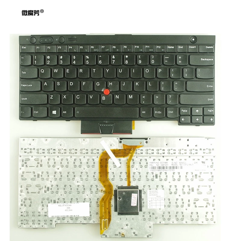Английский новая клавиатура для ноутбука LENOVO для IBM T430 L430 W530 T430I T430S X230I X230 T530I L530 US клавиатура для ноутбука