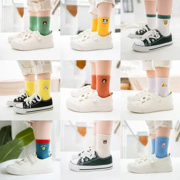 G202 CHILDREN'S Socks GOUGOUSHOU Baby Socks Double Needles Lace BABY'S Socks Solid Color Tube Socks