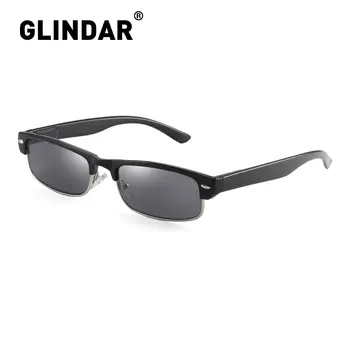 

Semi Rimless Sunglasses Readers Spring Hinge Sun Reading Glasses for Men Women