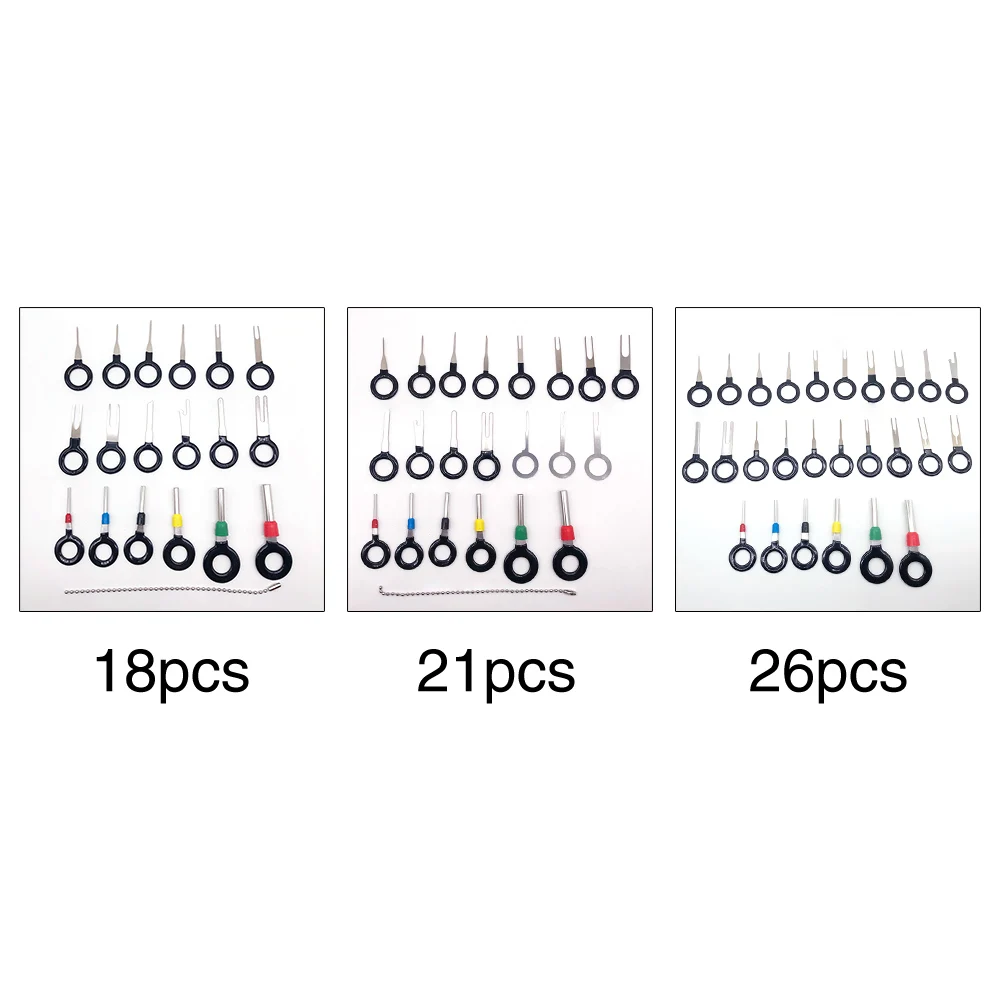 Набор игл для снятия штифтов, инструмент для ремонта проводов автомобиля, инструмент для удаления обжимных автомобилей, электропроводка, электрический разъем