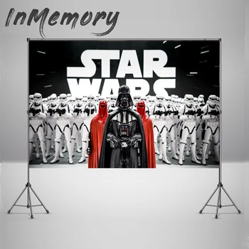 

Photography Backdrops Party Star Wars Backdrop For Photography Kids birthday Decor Photocall Backdrop Photo Studio Banner Vinyl