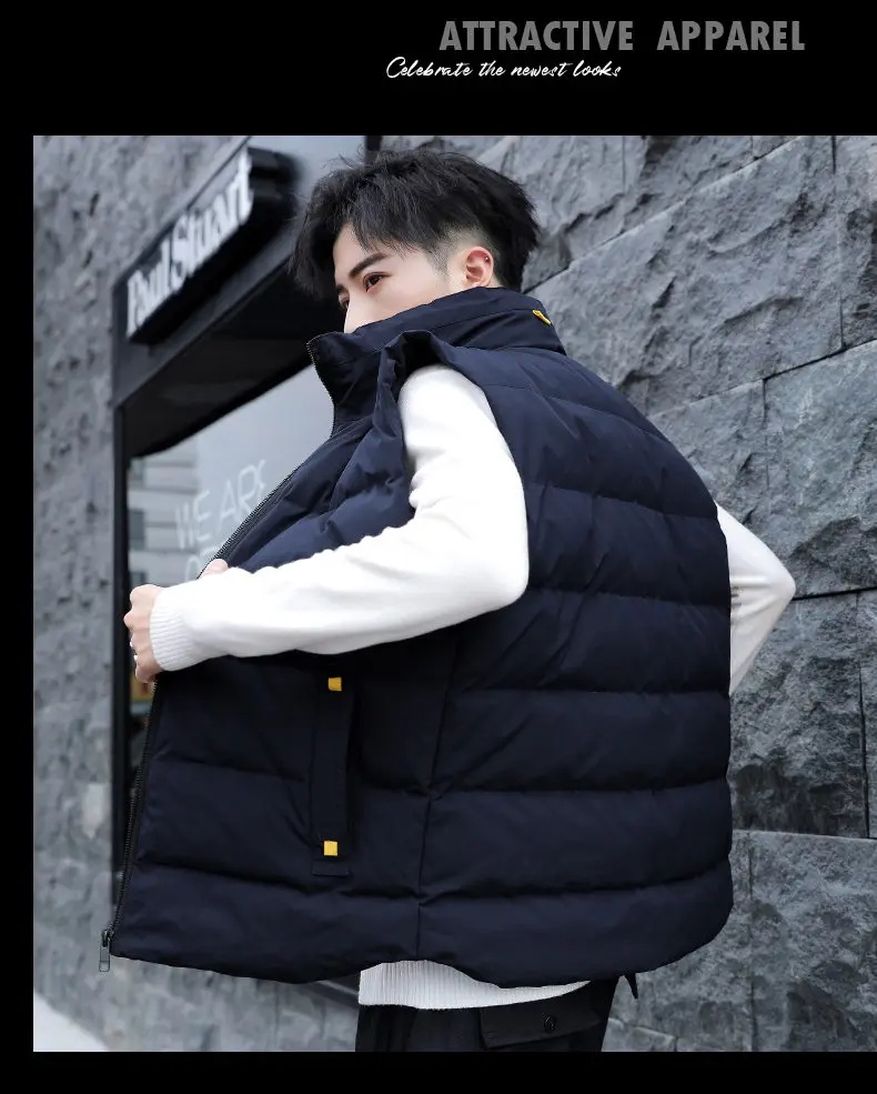8XL Vest Coat Men 2019 Autumn Male Sleeveless Jacket Coat Winter Warm Waistcoat Padded Down Vest Men Brand MuLS Cloths Plus Size 3