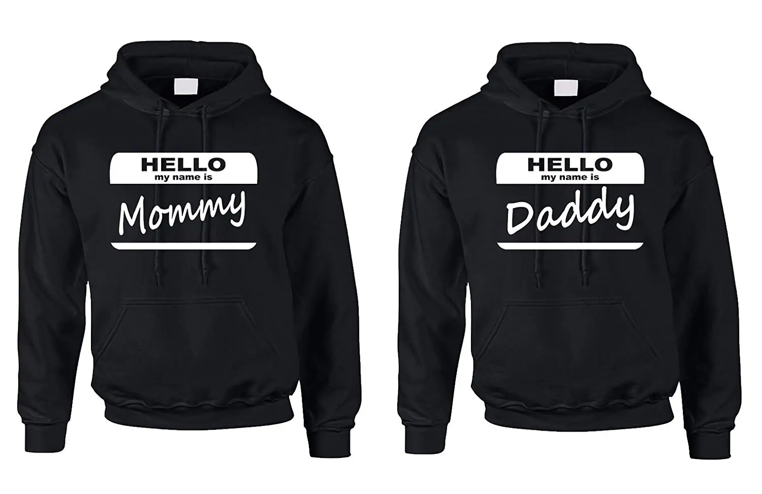 Пара толстовок с капюшоном «Hello My Name Is Mommy Daddy», новая толстовка с капюшоном для родителей, унисекс, мужчин и женщин