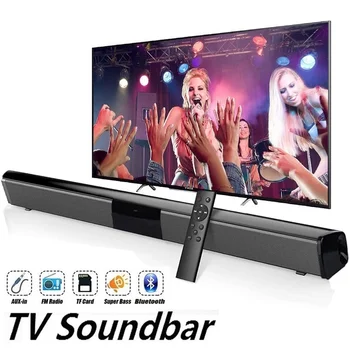 

New 550mm 2020 Wireless Bluetooth Soundbar Stereo Speaker Home Theater TV Strong Bass Sound Bar Subwoofer with Remote Control