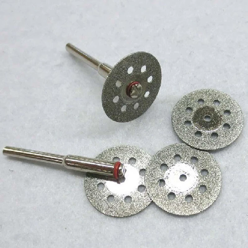 DWZ 1Set 10pcs Circular Blades Cutting Wheel Discs Mandrel Rotary Cut-off Tool