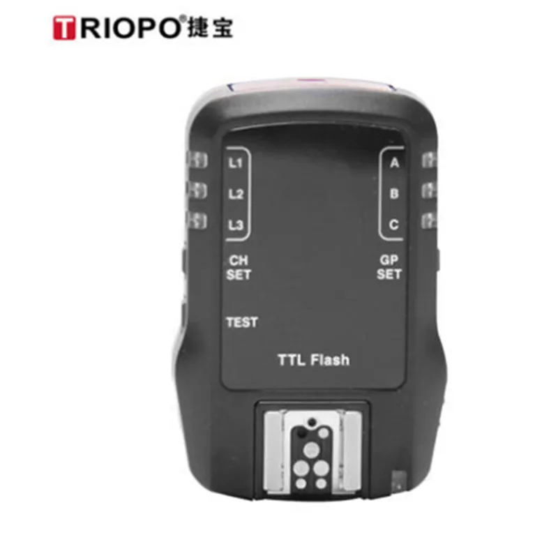 TRIOPO G1/G1RX Dual TTL Wireless Trigger with Widescreen LCD Display 1/8000s HSS 2.4G Wireless Transmission 16 Channels