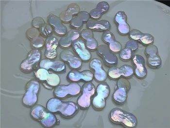 

WHOLESALE Eight 8 Shape 11-12mm Size Natural Real Pearls, Loose Freshwater Irregular Baroque Pearls, 30PCS/LOT