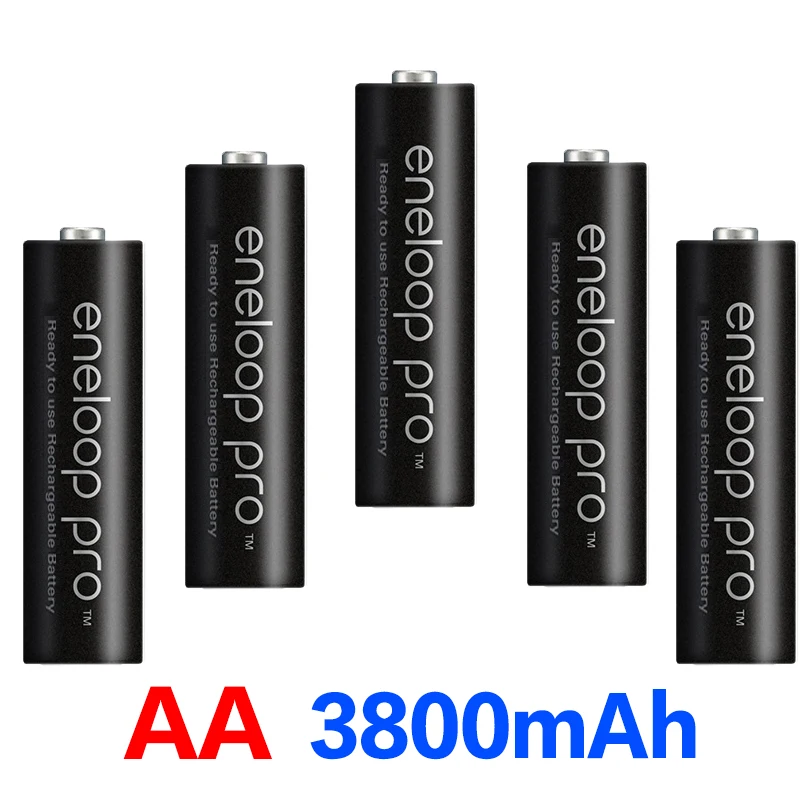 8pcs Panasonic Eneloop Original Battery Pro AA 3800mAh 1.2V NI-MH Camera Flashlight Toy Rechargeable Batteries with Charger