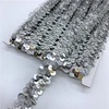 2yards 20mm Elastic Sequins Ribbon Lace Trim Sequin Sewing Fabric For Dress Clothes Headdress Bridal Wedding DIY Accessories ► Photo 2/6