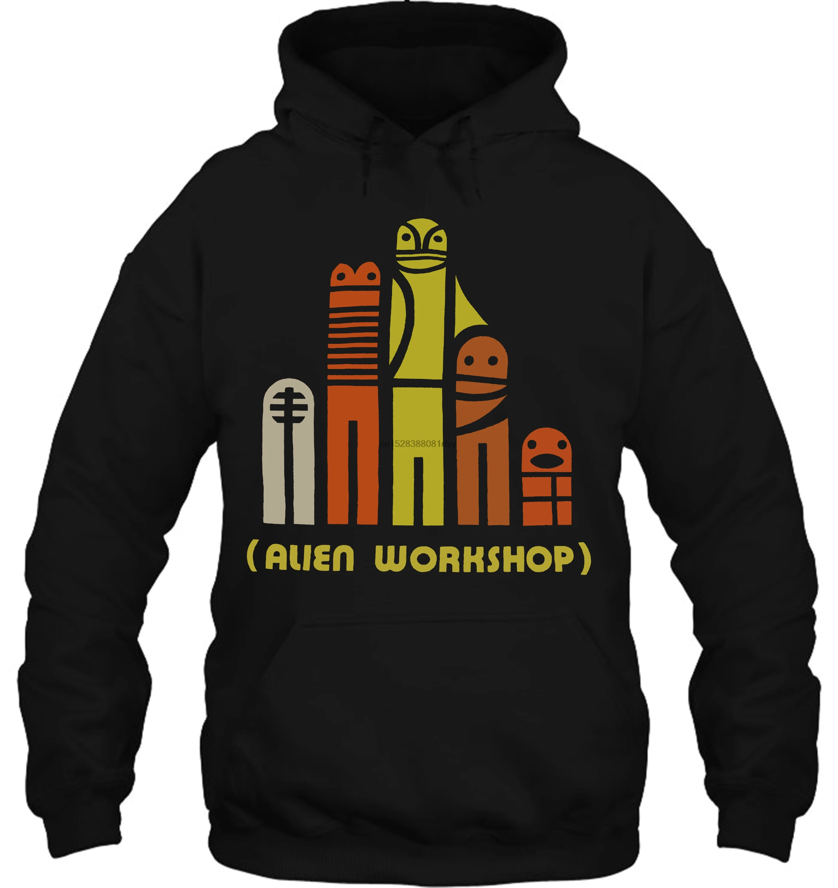 Мужская толстовка в винтажном стиле 1990s Alien Workshop коричневая женская уличная одежда
