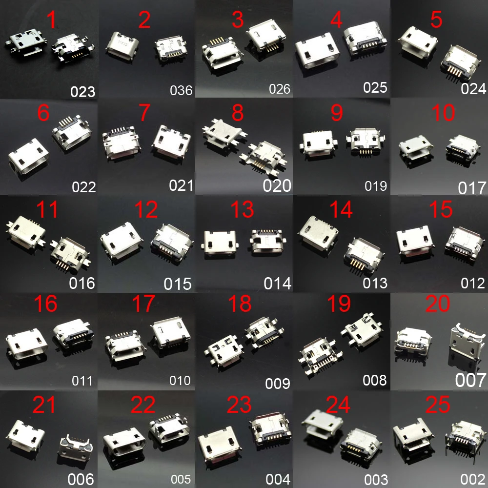 Cable Length: 25 pcs Cables 2pcs-1000pcs Computer Connector Tablet PC Mobile Phone Micro USB Charging Port DC Jack 5pin 7pin Cable Length: 25 pcs Cables 2pcs-1000pcs Computer Connector Tablet PC Mobile Phone Micro USB Charging Port DC Jack 5pin 7pin