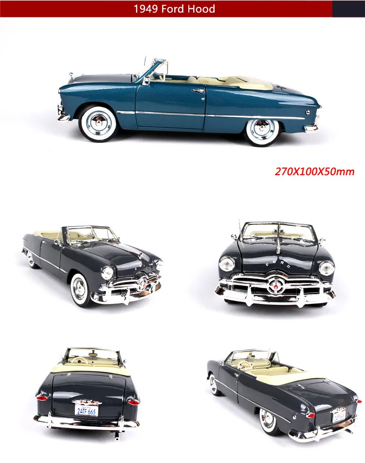 Maisto 1:18 1950 Ford мягкая верхняя модель автомобиля из сплава Игрушечная машина украшение коллекционный подарок игрушка Литье под давлением