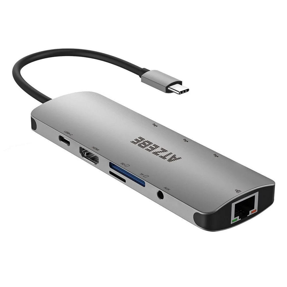 

USB HUB 9-in-1 C HUB to Multi USB 3.0 HDMI Adapter Dock for MacBook Pro Accessories USB-C Type C 3.1 Splitter 3 Port USB C HUB