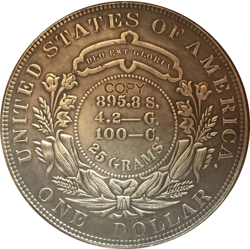 1879 Соединенные Штаты$1 долларовые монеты КОПИЯ Тип 4