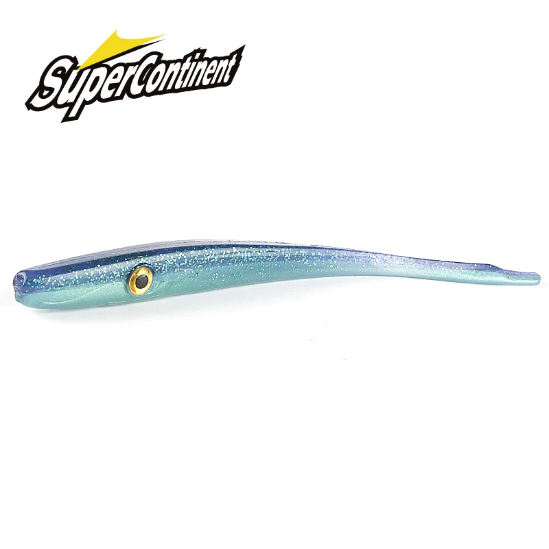 

Supercontinent Crazy Slug 185mm/3pcs 125mm/6pcs Soft Fishing Lure Seabass Artificial Bait Silicone Worm Shad Eel Needlefish