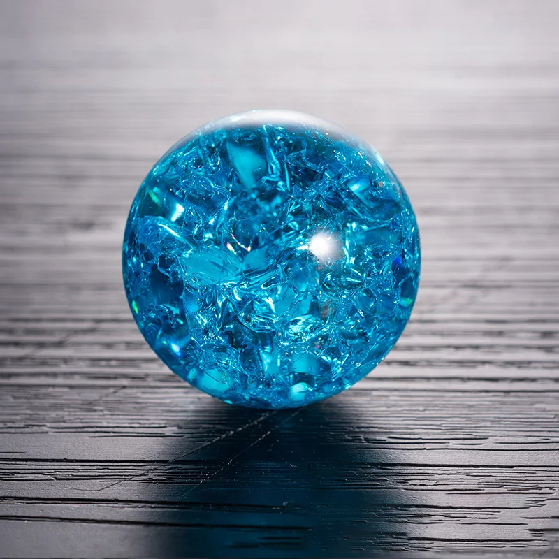 氷塊　オブジェ　クリスタル Crystal Glass Ice Crack Ball, 40mm Fountain Bonsai