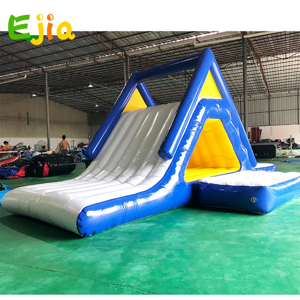 Outdoor Inflatable Floating Air Pool Slide  Beach Swimming Pool Party water Bounce Slide For Kids Adult Lake Fun 6