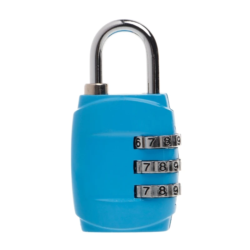 Цинковый сплав безопасности 3 комбинации Дорожный чемодан багаж висячий кодовый замок - Цвет: sb