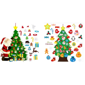 

DIY Felt Christmas Tree Set, Children's Decoration, Christmas Gifts, New Year's Door Wall Hanging Decoration