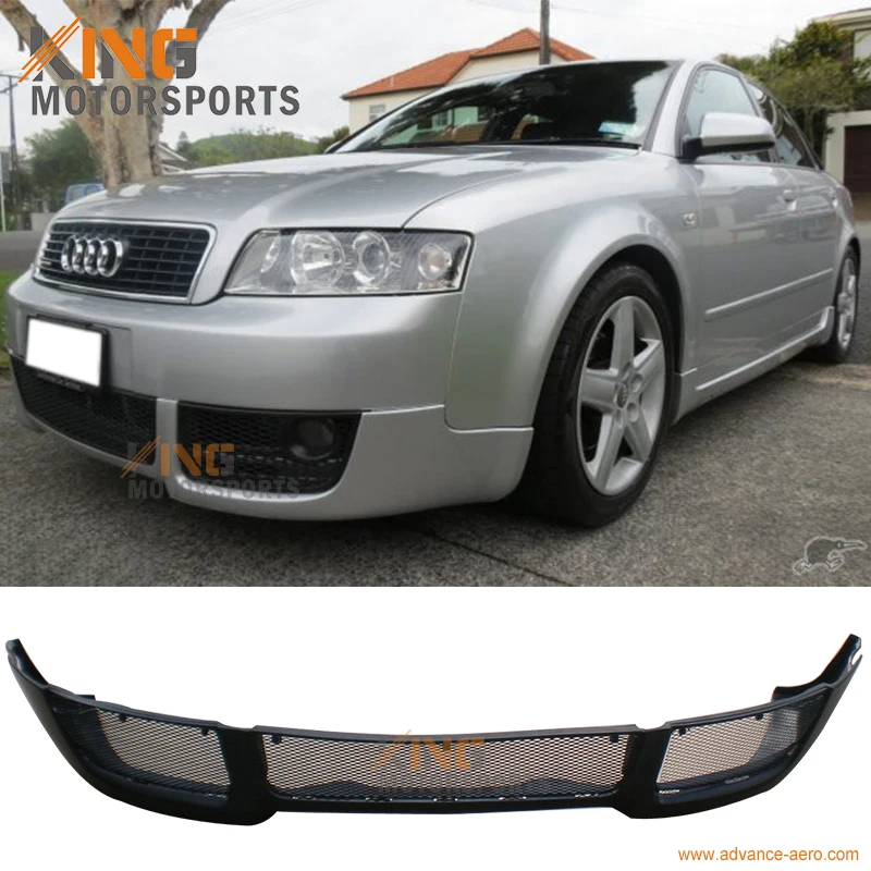 Подходит для 2002 2003 2004 Audi A4 B6 V-Style ПУ передний бампер спойлер поли уретан боди |