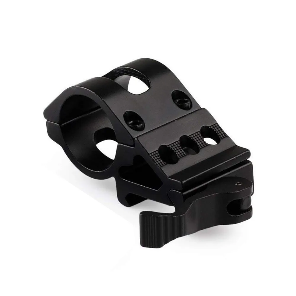 ar 15 accessories Tactical aluminum airsoft 25.4mm Offset flashlight holder QD 30mm scope mount for hunting rifle scope (8)