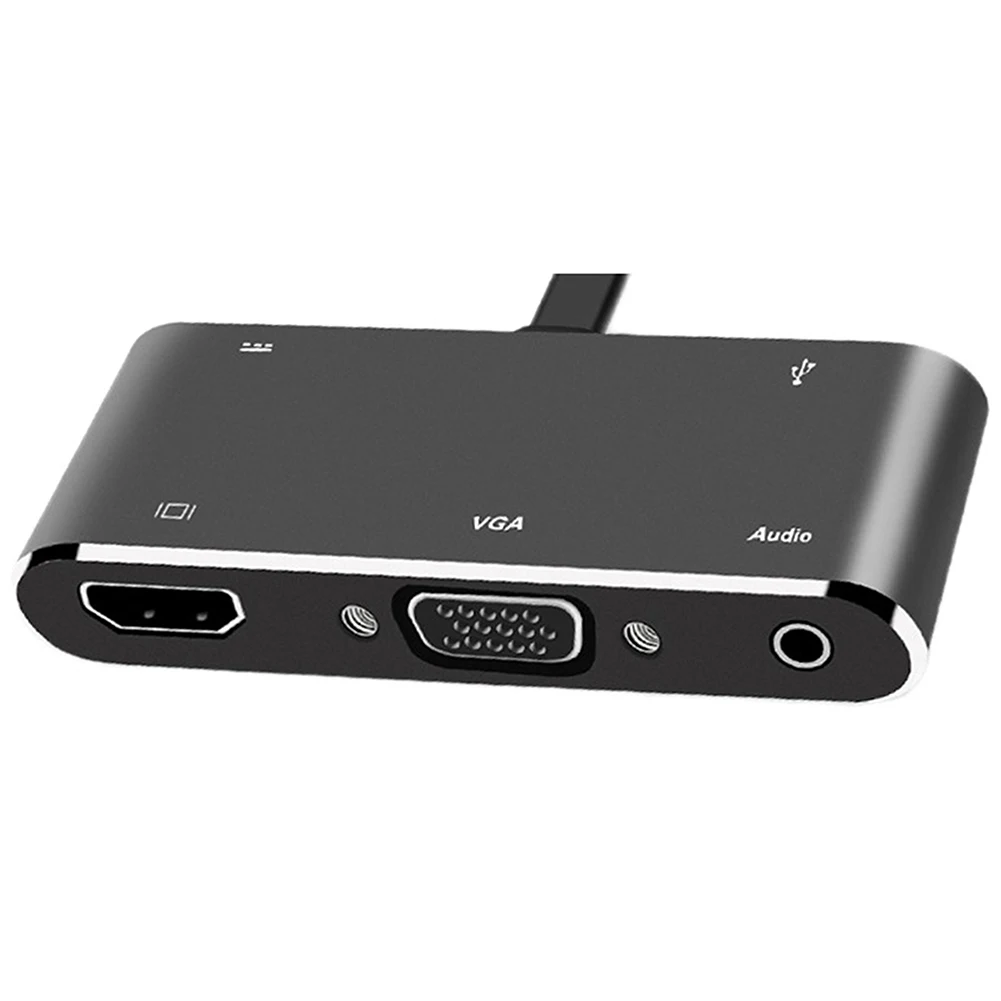 5 в 1 usb type C до 4K HDMI концентратор 1080P VGA USB 3,0 порт+ USB C порт(PD) конвертер для ноутбука Macbook переключатель