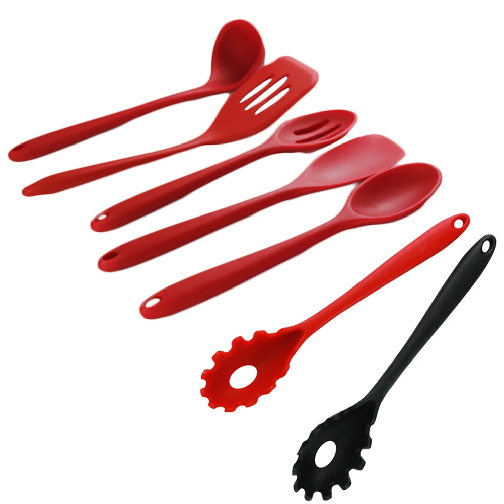 Silicone Spaghetti Fork Spoon Pasta Server Cooking Utensil Kitchen Gadget 