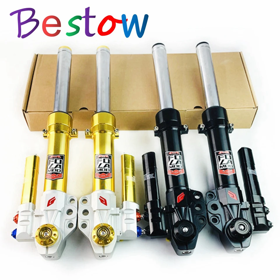 Universal φ33MM Motorcycle Front Suspension Adjustable Rebound Damping Shock Absorber for Scooter Motorbike Electrical-Motorbike