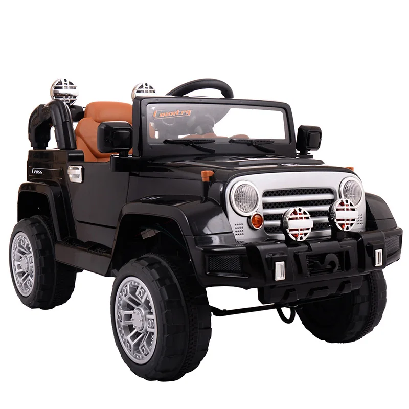 

12V Kids Ride On Truck Car Toy Battery Powered Electric Jeep Car With Remote Control Double Open Doors Music Boy Gift BB3196
