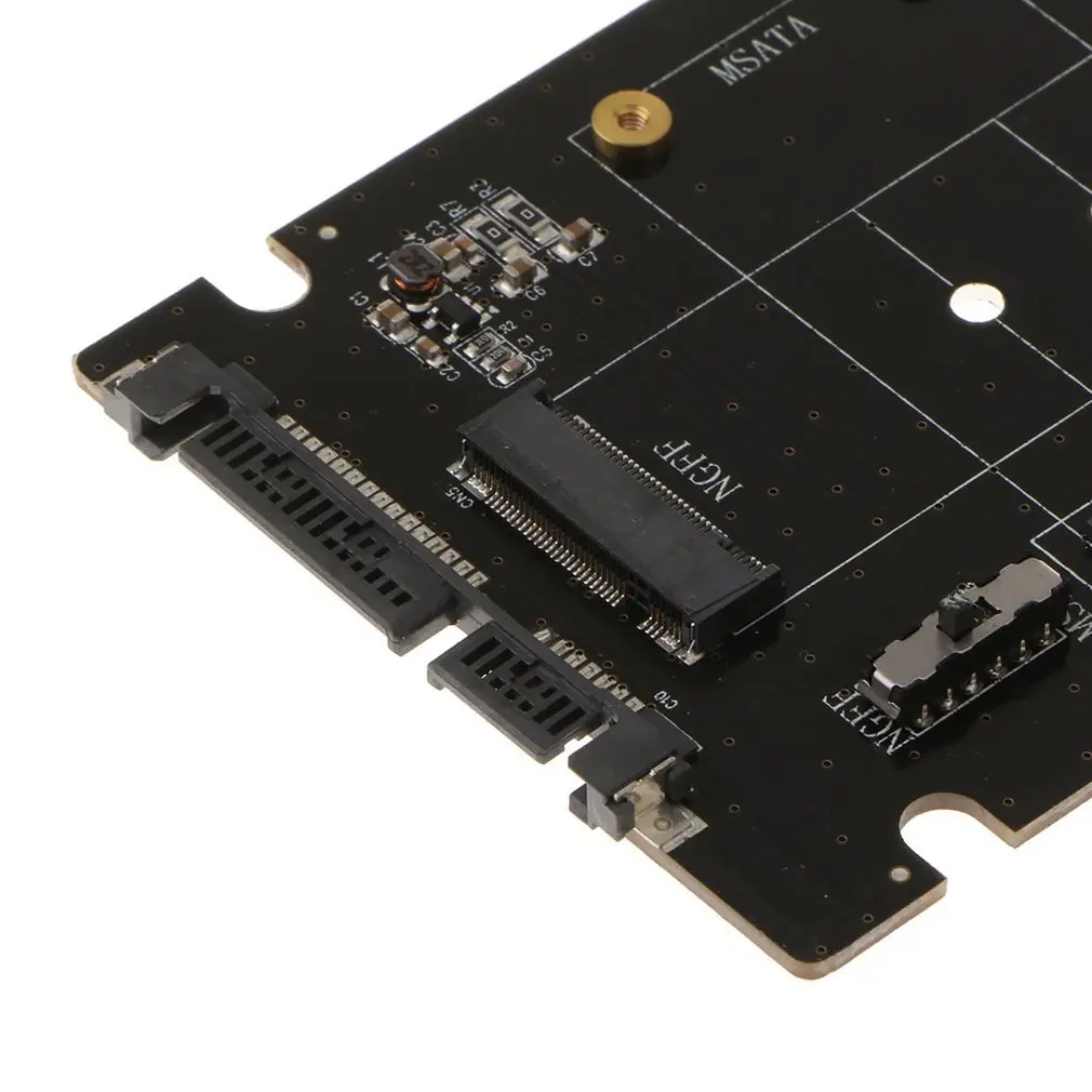 M.2 NGFF в SATA III SSD твердотельный накопитель переходная карта Поддержка 2230/2242/2260/2280 M.2 SSD коробка SSD адаптера