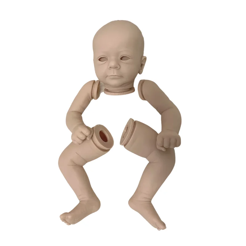 19 Inch Bebe Reborn Kit Blank Felicia Popular Newborn Vinyl Full Limbs DIY Handmade Toy For Kids Gift Reborn Molds Kit