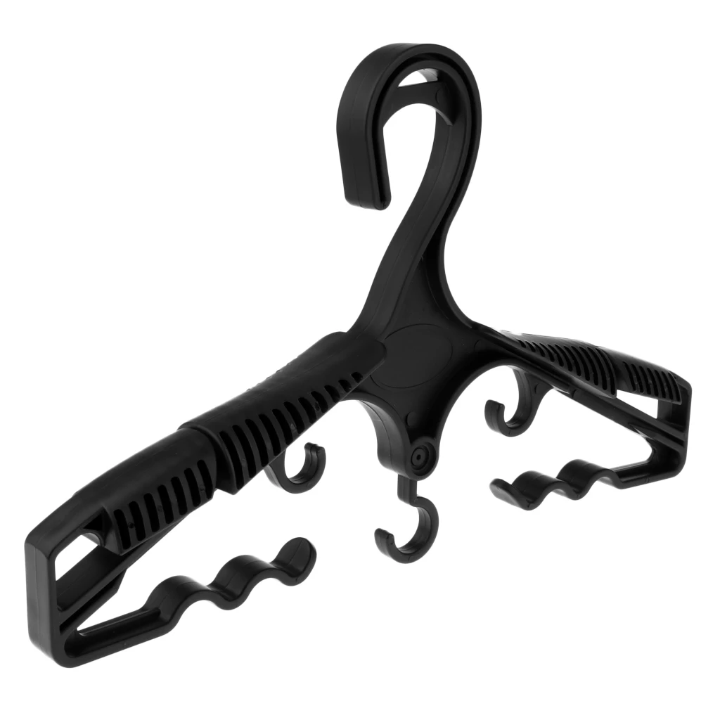 Scuba Diving Deluxe BCD Wetsuit Drysuit Multi Purpose Clothing Hanger Black Swimming