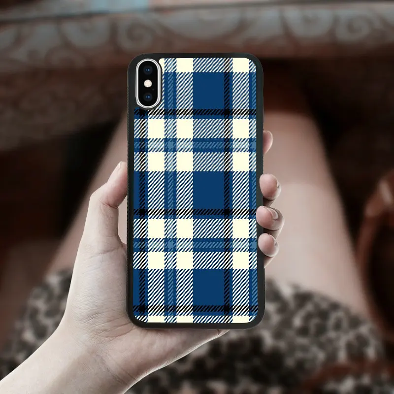 pattern 12 5,8 дюймов противоударный чехол для мобильного телефона с рисунком для iphone X XS чехол s цветной клетчатый цветочный - Цвет: pattern 12